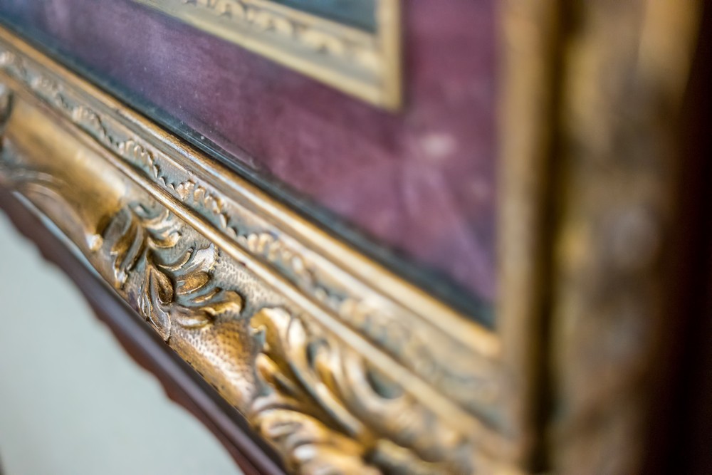 close up of a picture frame